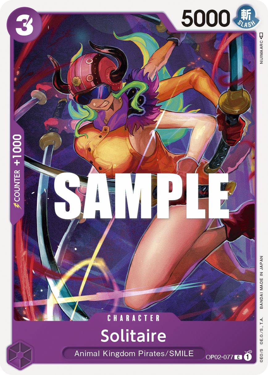Solitaire OP02-077 One Piece card