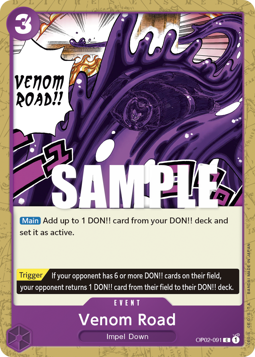 Venom Road OP02-091 One Piece card