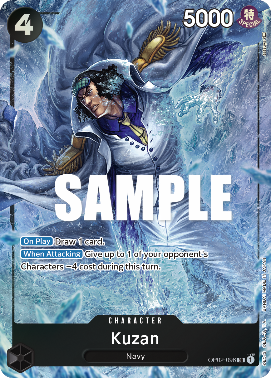 Kuzan (096) (Alternate Art) OP02-096 One Piece card