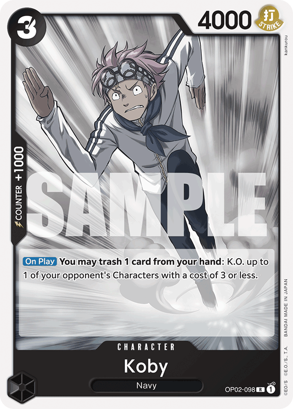 Koby OP02-098 One Piece card