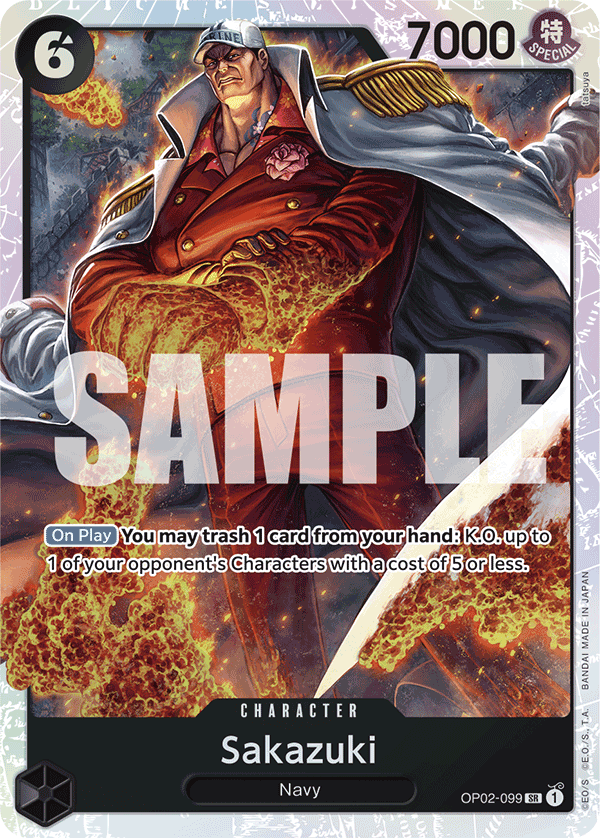 Sakazuki (Reprint) OP02-099 One Piece card