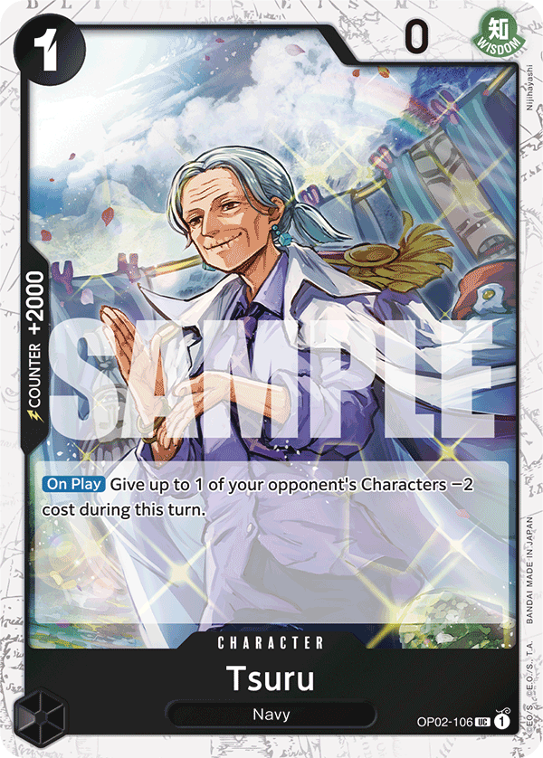Tsuru (Jolly Roger Foil) OP02-106 One Piece card