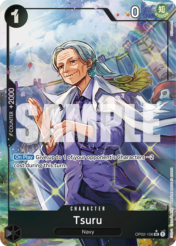 Tsuru (Full Art) OP02-106 One Piece card