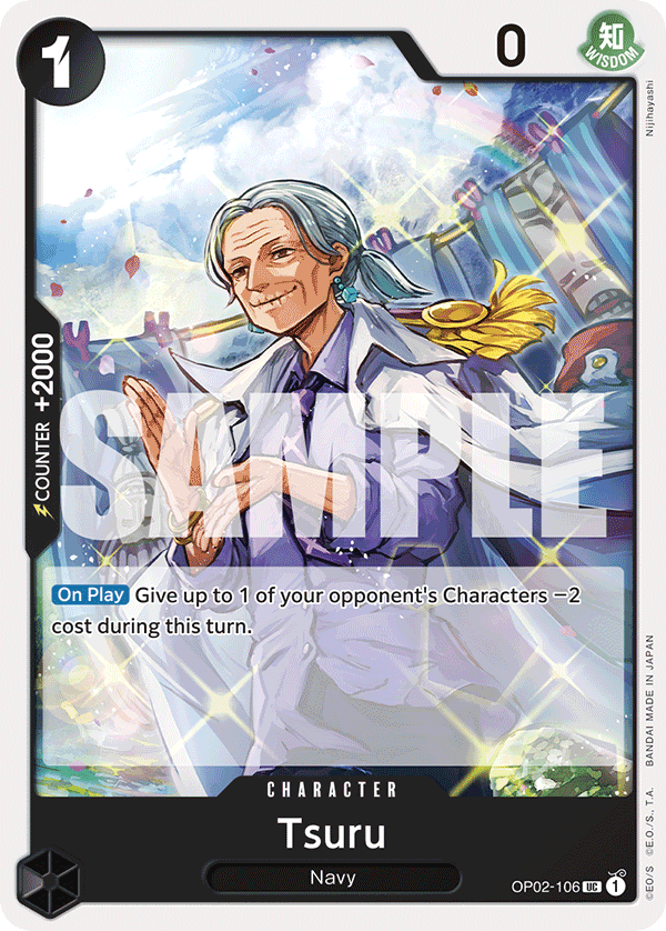 Tsuru (Reprint) OP02-106 One Piece card