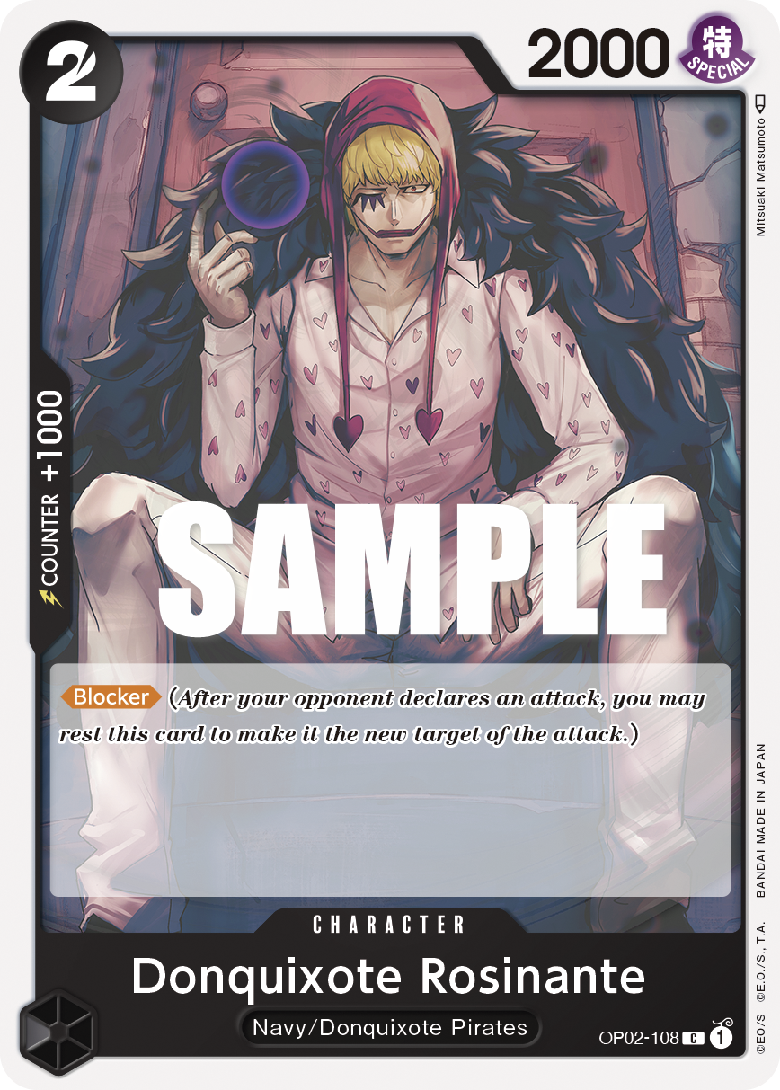Donquixote Rosinante OP02-108 One Piece card