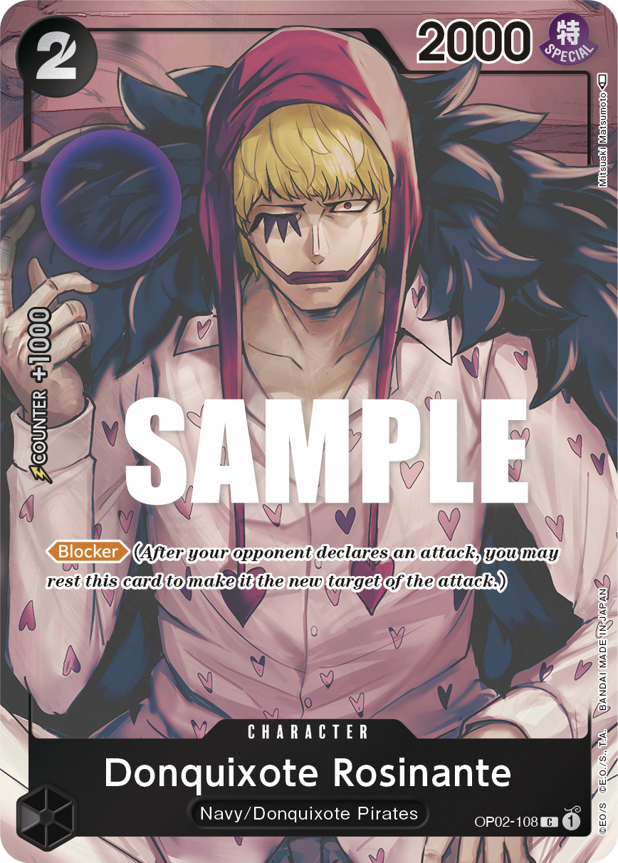 Donquixote Rosinante (Box Topper) OP02-108 One Piece card