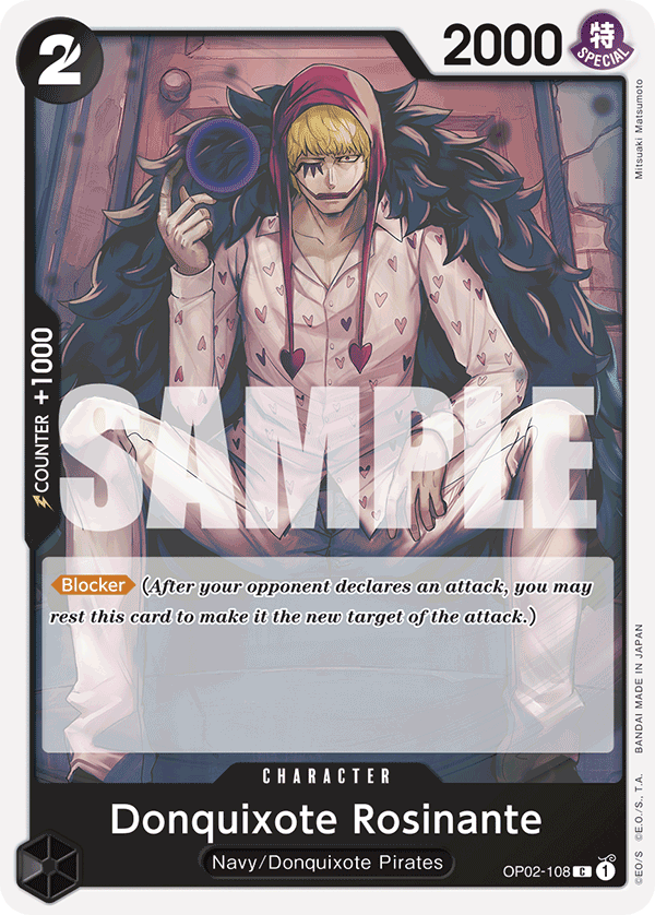 Donquixote Rosinante OP02-108 One Piece card