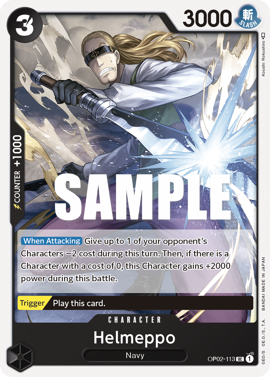 Helmeppo OP02-113 One Piece card
