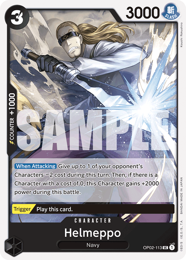 Helmeppo OP02-113 One Piece card