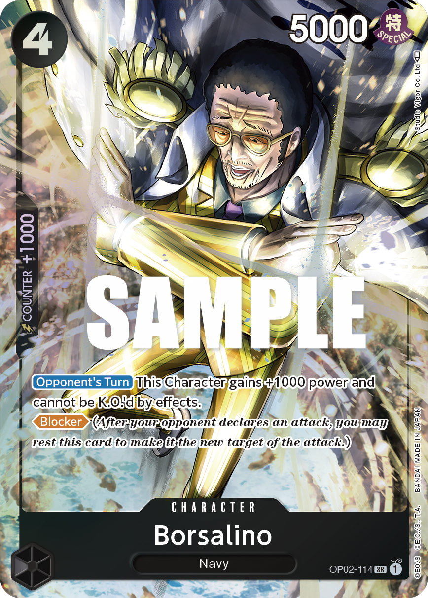 Borsalino (Alternate Art) OP02-114 One Piece card