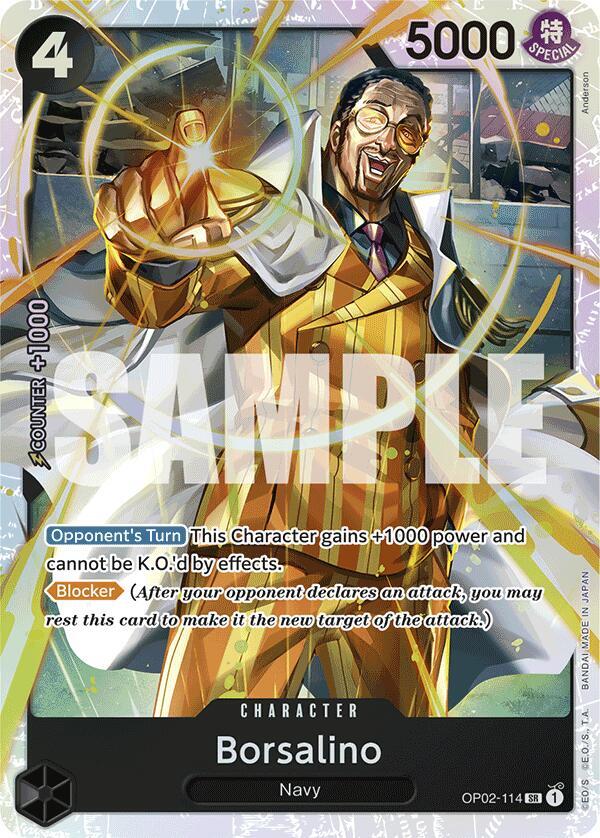 Borsalino (Reprint) OP02-114 One Piece card