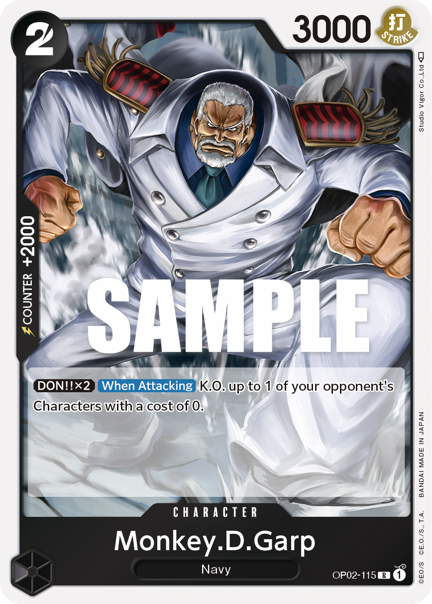 Monkey.D.Garp (115) OP02-115 One Piece card
