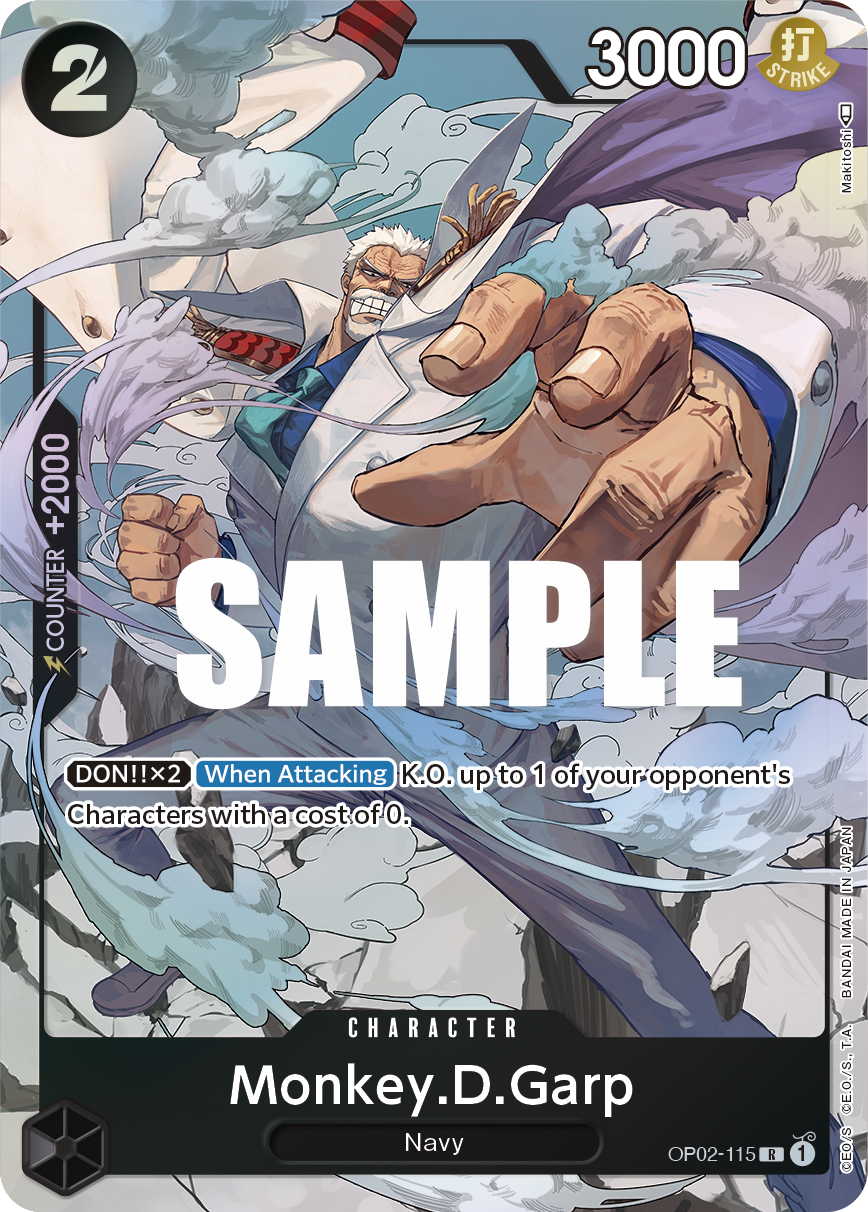 Monkey.D.Garp (115) (Alternate Art) OP02-115 One Piece card