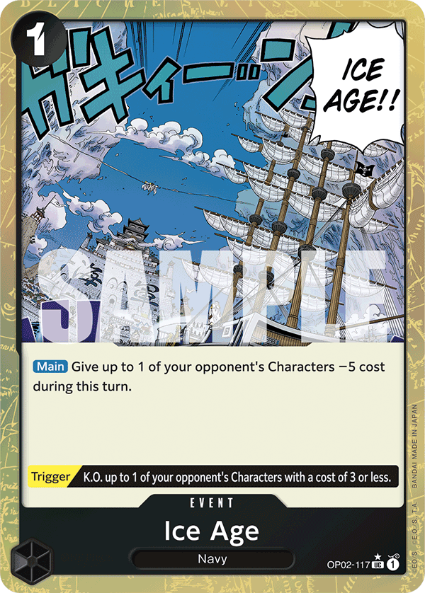 Ice Age (Textured Foil) OP02-117 One Piece card