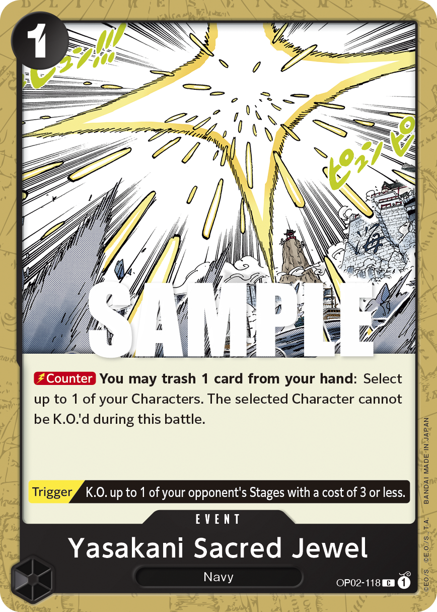 Yasakani Sacred Jewel OP02-118 One Piece card