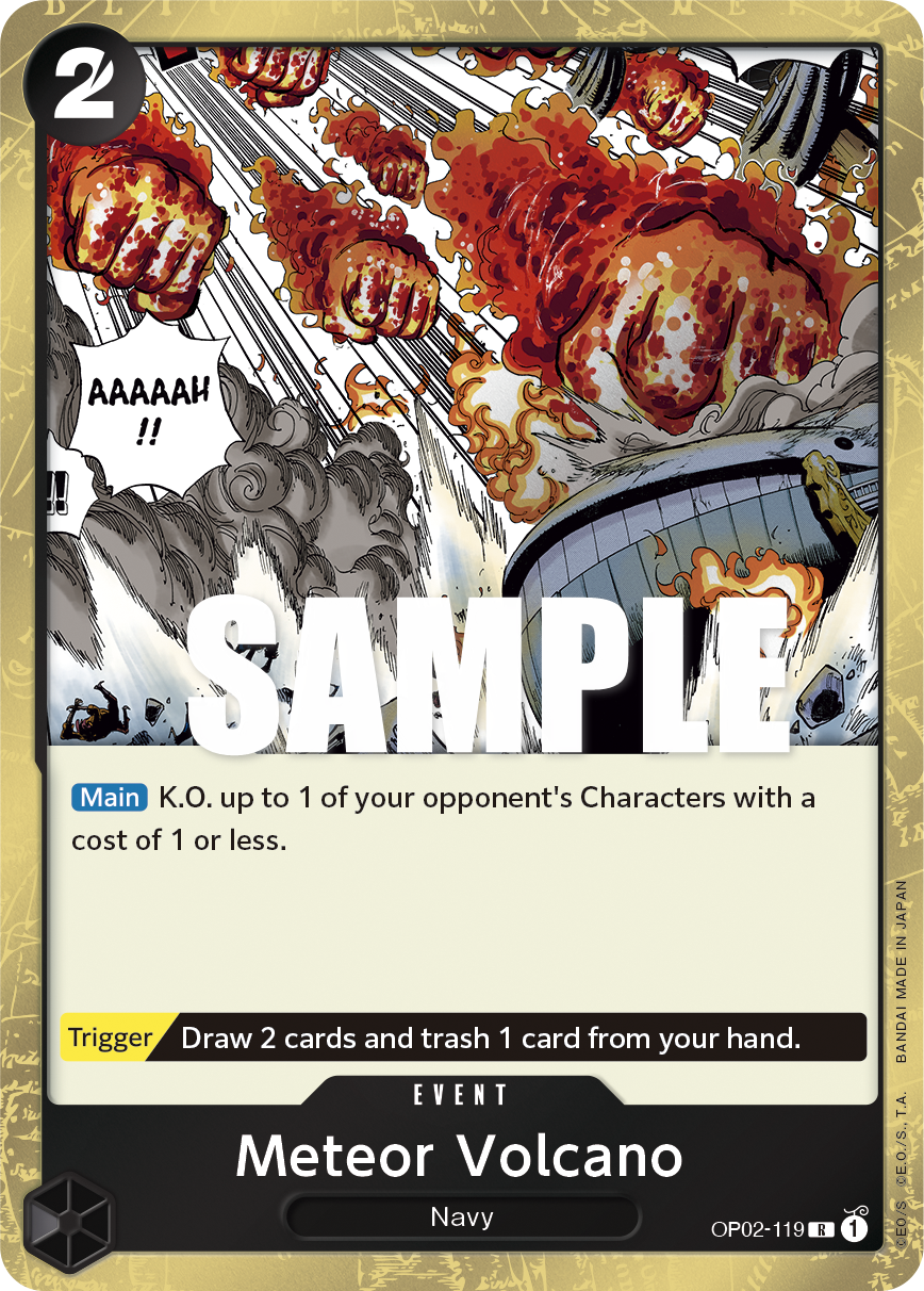 Meteor Volcano OP02-119 One Piece card