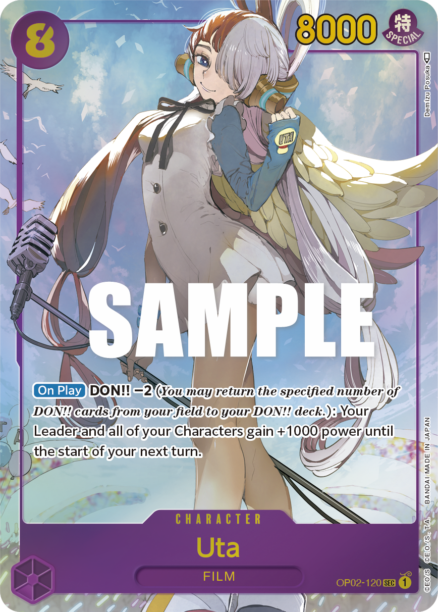 Uta (Alternate Art) OP02-120 One Piece card