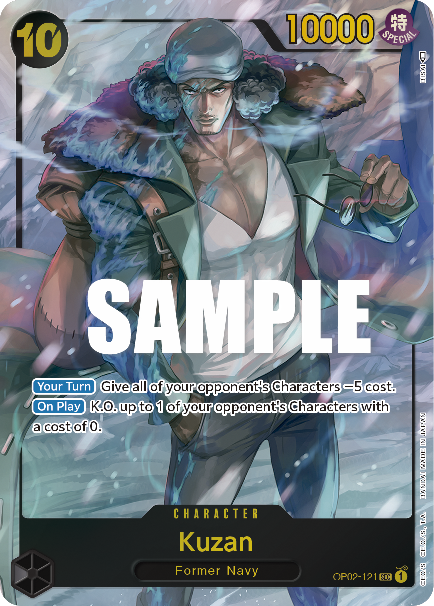 Kuzan (121) (Alternate Art) OP02-121 One Piece card