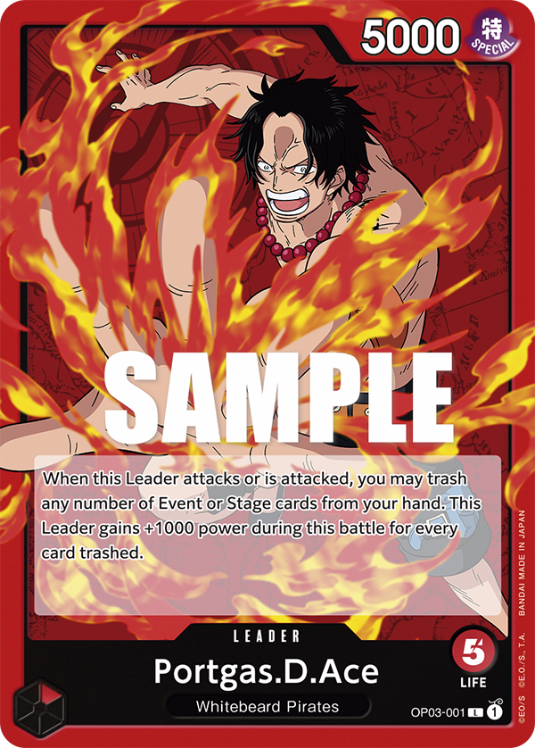 Portgas.D.Ace OP03-001 One Piece card
