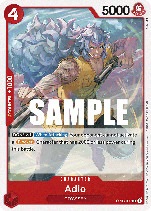 Adio OP03-002 One Piece card