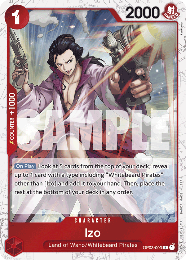 Izo (OP03-003) (Jolly Roger Foil) OP03-003 One Piece card