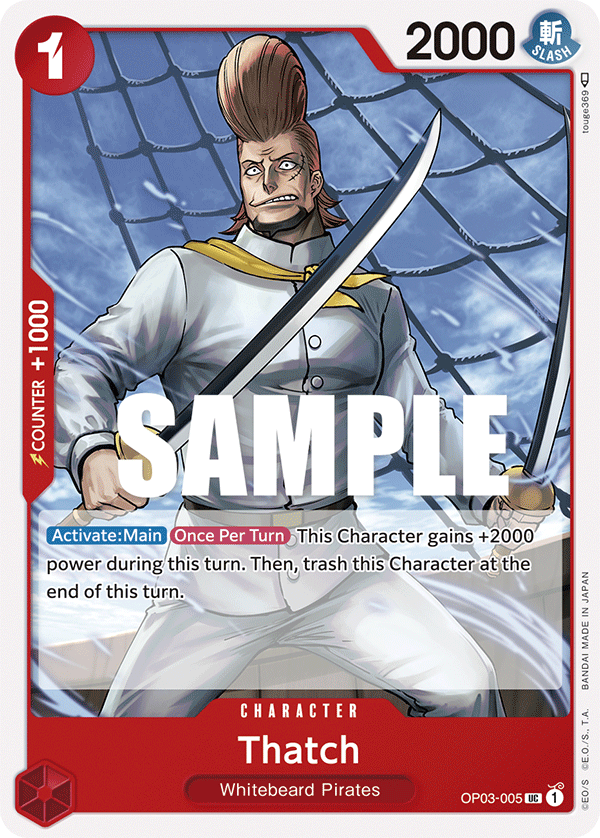 Thatch OP03-005 One Piece card