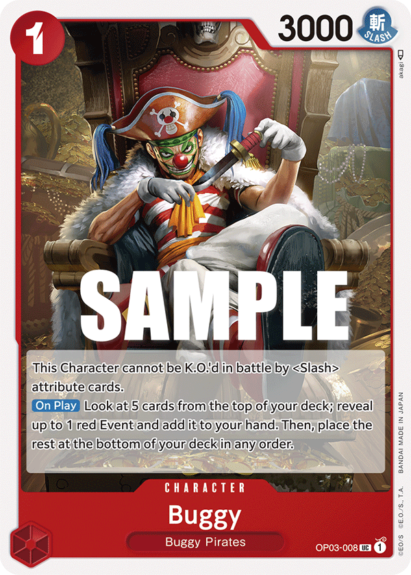 Buggy (008) OP03-008 One Piece card