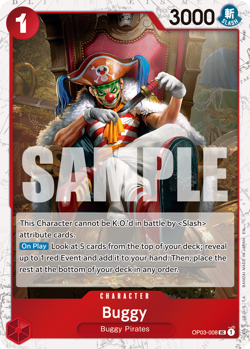 Buggy - OP03-008 (Pirate Foil) OP03-008 One Piece card