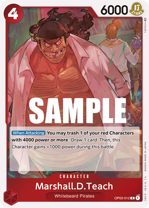 Marshall.D.Teach OP03-012 One Piece card