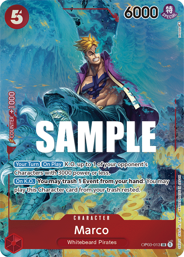 Marco (Alternate Art) OP03-013 One Piece card