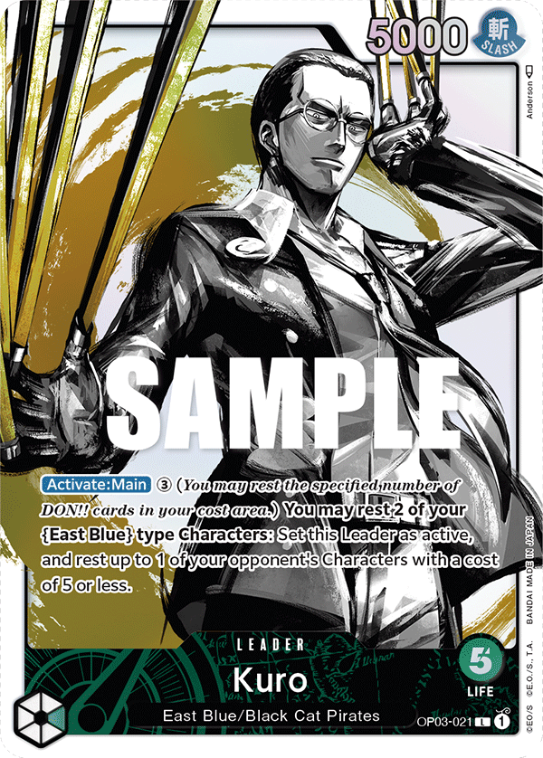 Kuro (Alternate Art) OP03-021 One Piece card
