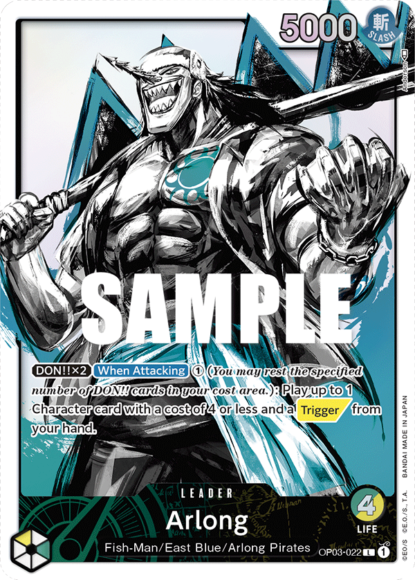 Arlong (Alternate Art) OP03-022 One Piece card