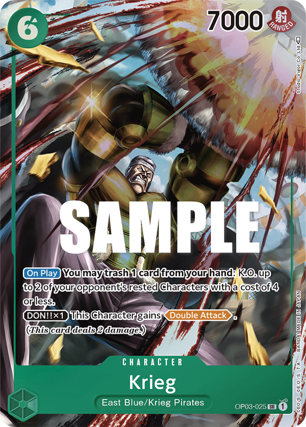 Krieg (Alternate Art) OP03-025 One Piece card