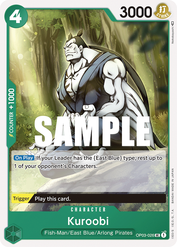 Kuroobi OP03-026 One Piece card
