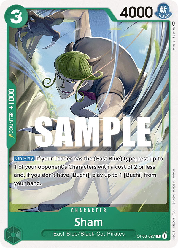 Sham OP03-027 One Piece card