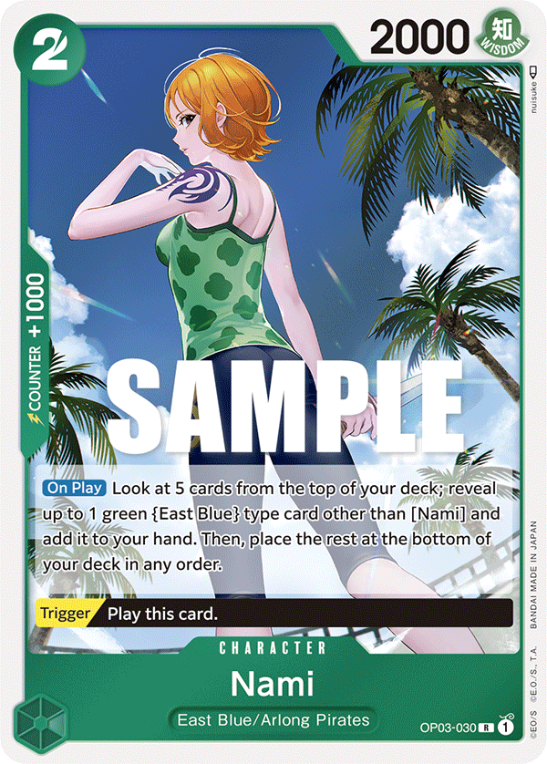 Nami (030) OP03-030 One Piece card