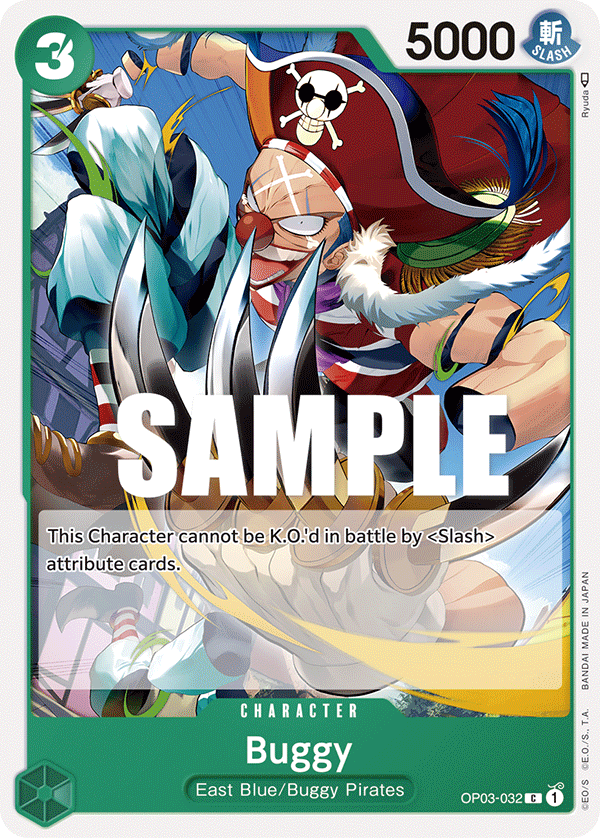 Buggy (032) OP03-032 One Piece card