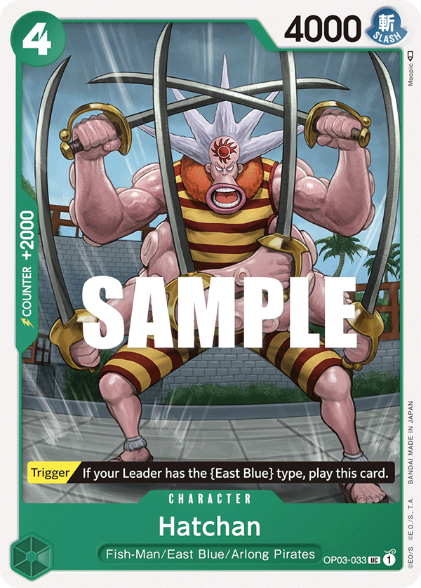 Hatchan OP03-033 One Piece card