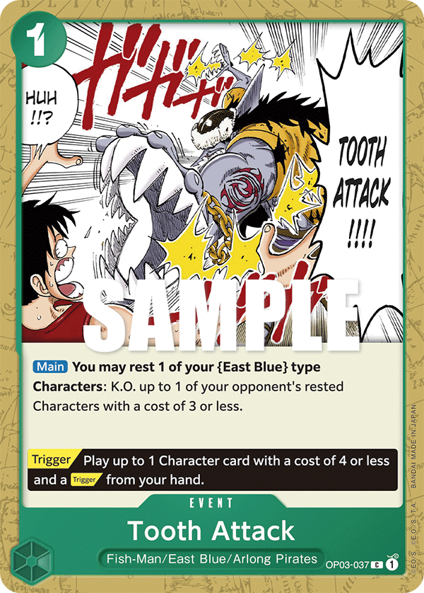 Tooth Attack OP03-037 One Piece card