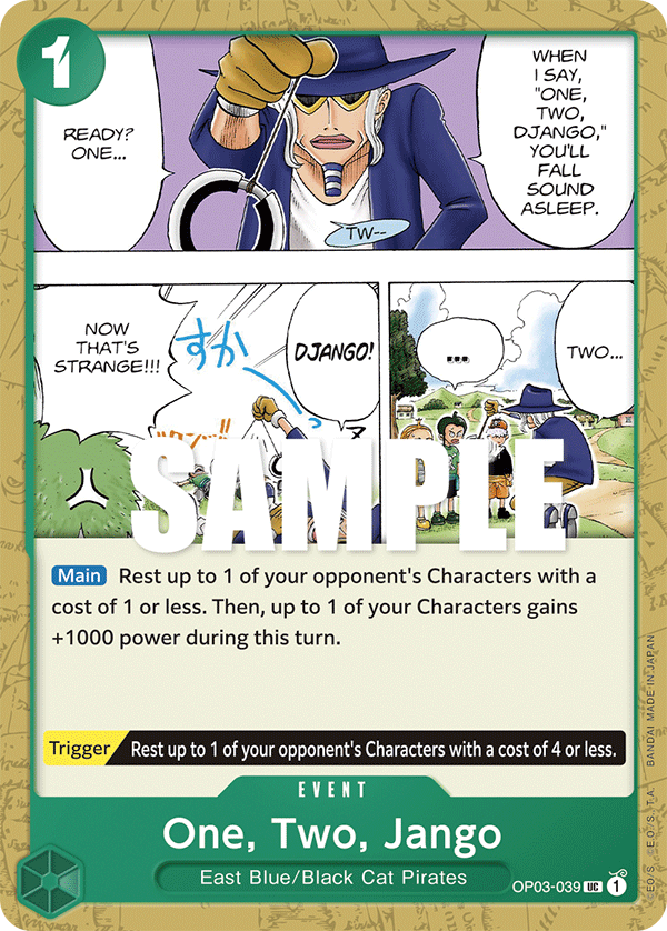 One, Two, Jango OP03-039 One Piece card