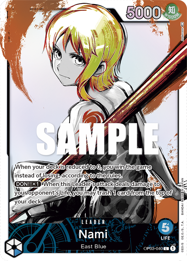 Nami (040) (Alternate Art) OP03-040 One Piece card