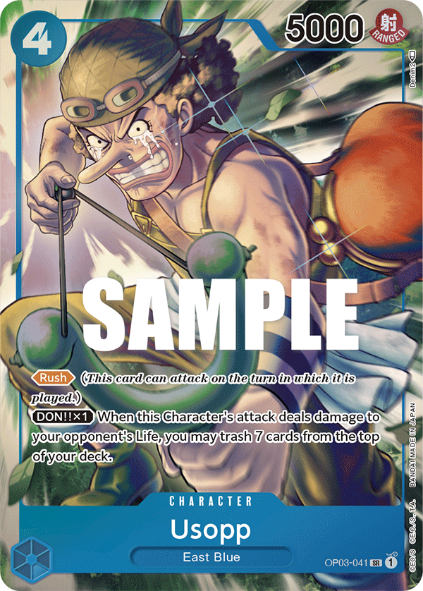 Usopp (Alternate Art) OP03-041 One Piece card