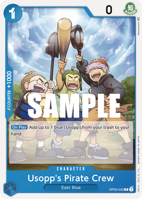 Usopp's Pirate Crew OP03-042 One Piece card