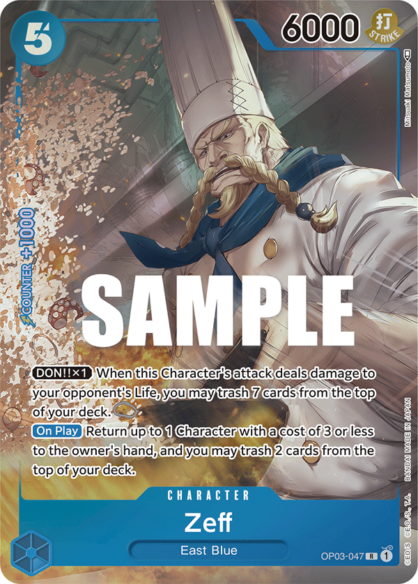 Zeff (Alternate Art) OP03-047 One Piece card