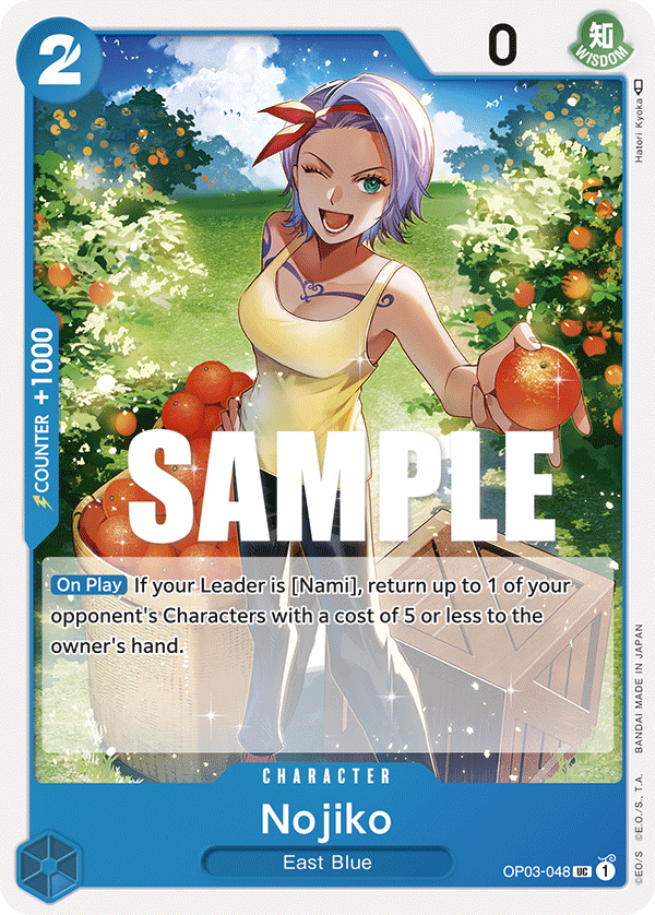 Nojiko OP03-048 One Piece card