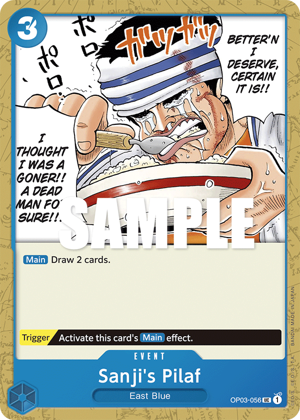 Sanji's Pilaf OP03-056 One Piece card