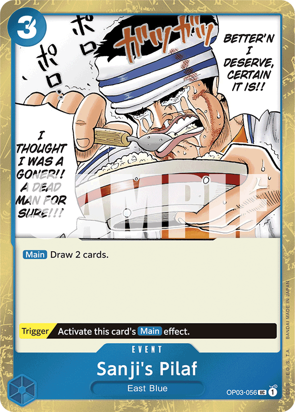 Sanji's Pilaf (Jolly Roger Foil) OP03-056 One Piece card