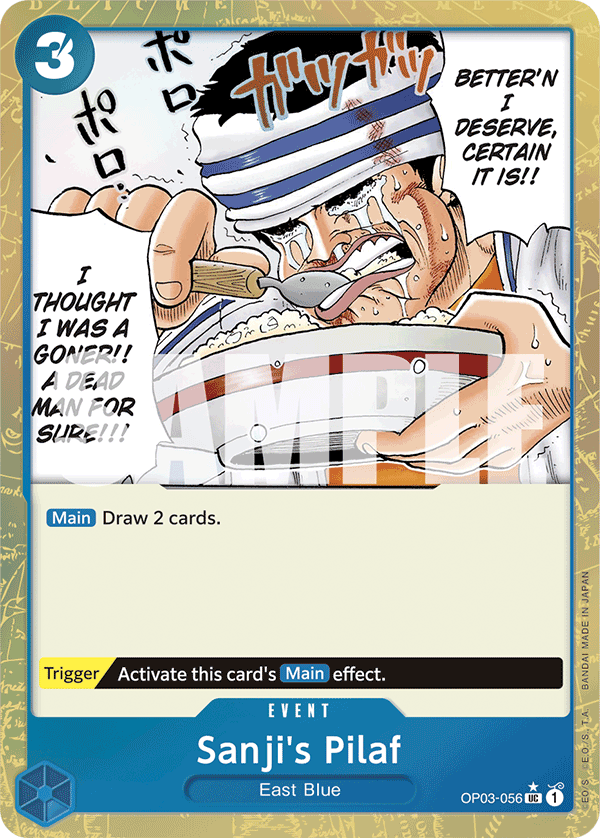 Sanji's Pilaf (Textured Foil) OP03-056 One Piece card