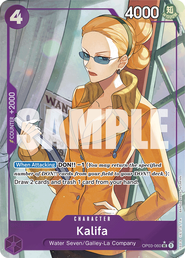 Kalifa (Full Art) OP03-060 One Piece card