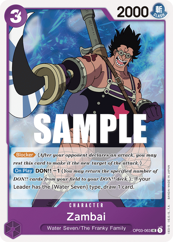 Zambai OP03-063 One Piece card